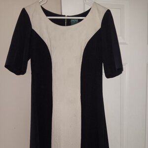 A line sheath dress Rextured Ecru middle